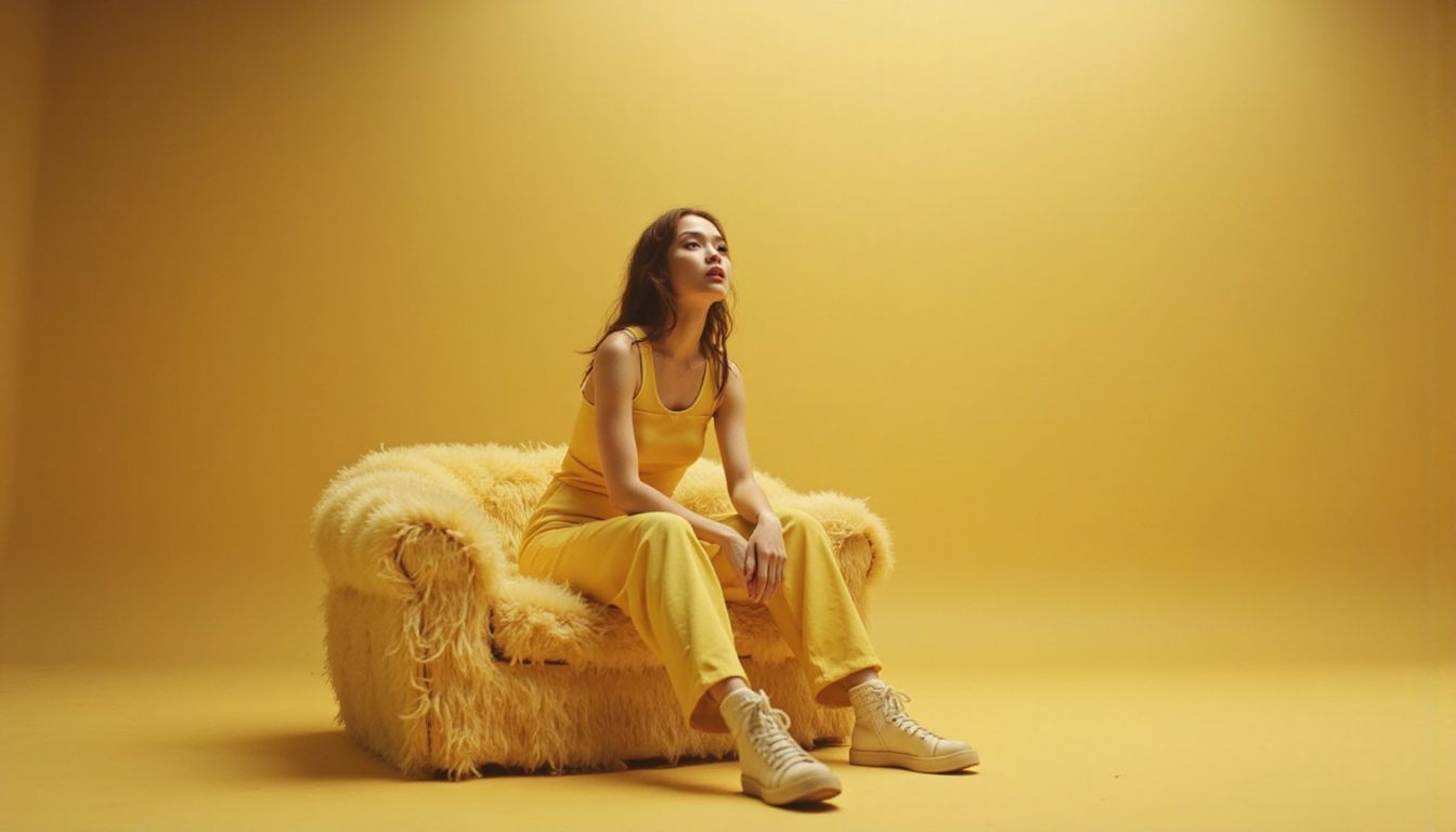 KI Bild Frau und Sessel